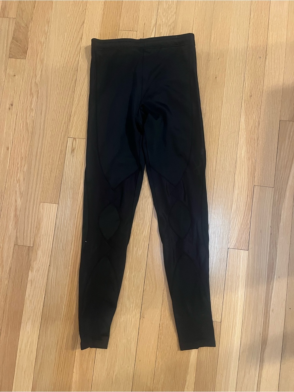 Black Athletic Compression Leggings Capris CWX